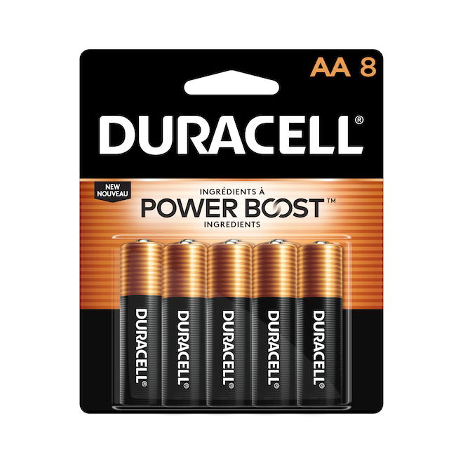 Pack of 8 AA batteries