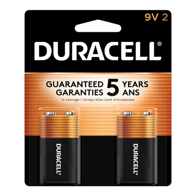 Paquet de 2 piles 9V