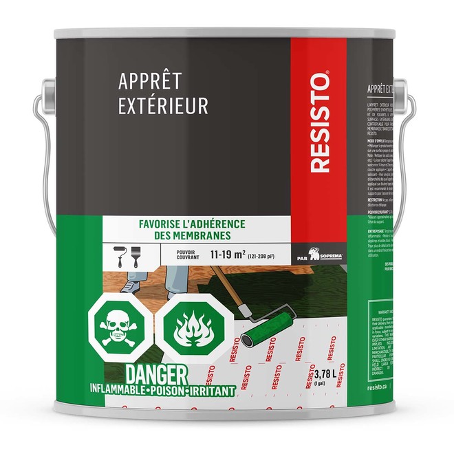 Apprêt d'extérieur imperméable
