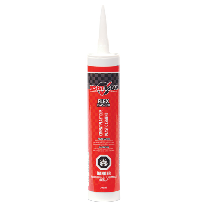 Ciment plastique Flex toute saison, noir, 300ml