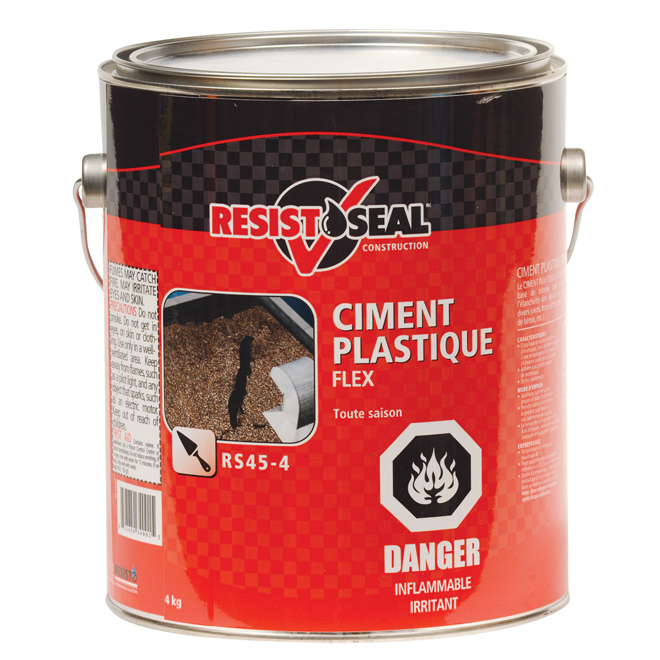 Ciment plastique Flex toute saison, noir, 4kg