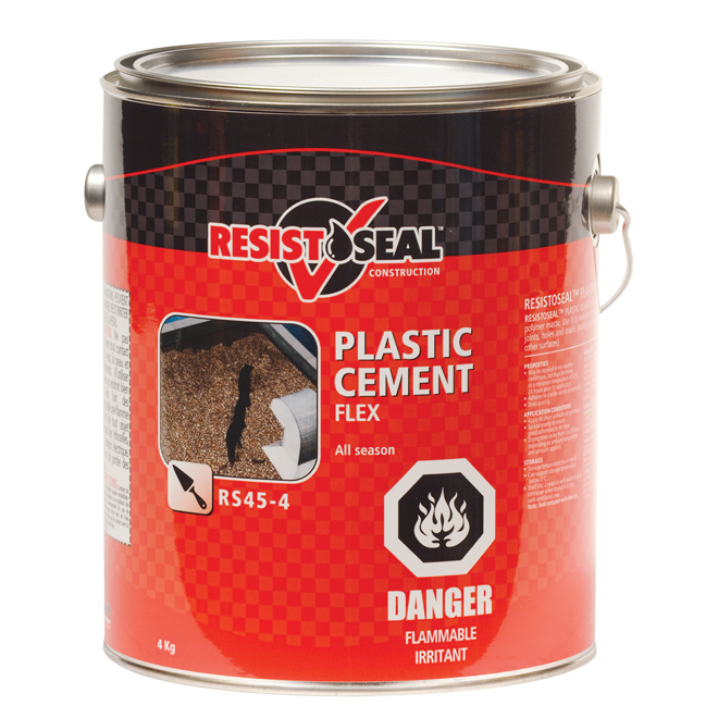 Flex Plastic Cement - All Season - Black - 4kg