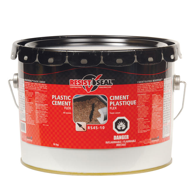 Ciment plastique Flex toute saison, noir, 10kg