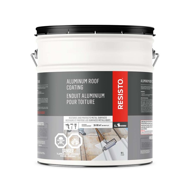 Enduit aluminium pour toiture, 18 l