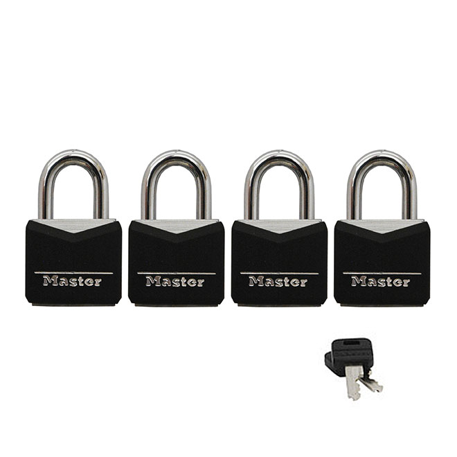 Keyed Padlocks - 3/4" - Pack of 4