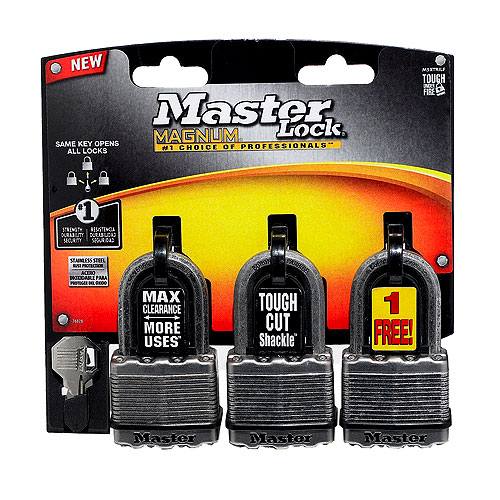 Keyed Padlocks - 2" - Pack of 3