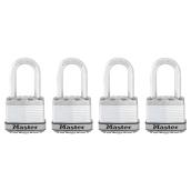 Pack of 4 Laminated Key Padlocks - 1 3/4