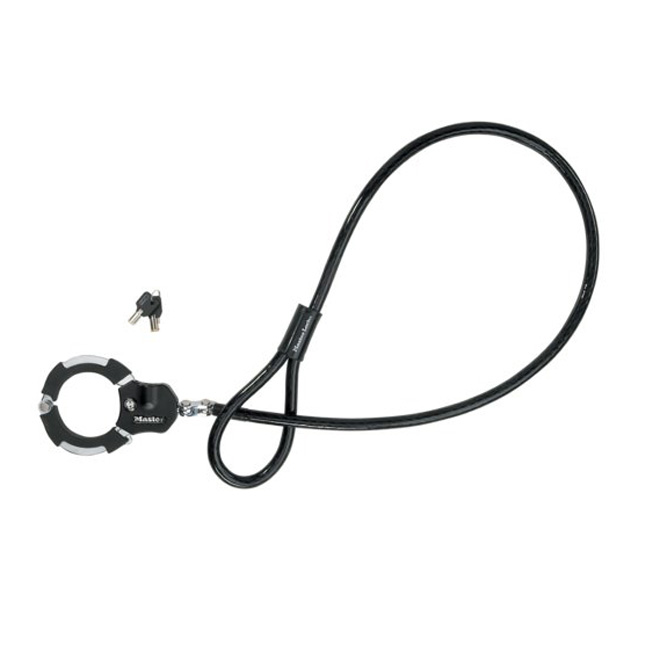 Cable Padlock with Cuff -6' - Steel - Grey