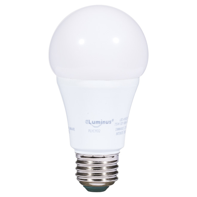 Ampoule DEL A19 7,5 W, intensité variable, blanc doux