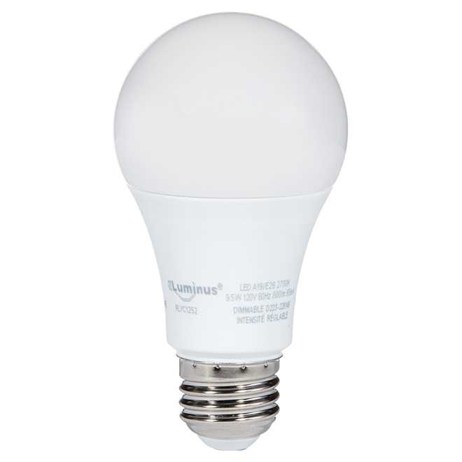 DEL Lightbulb A19 - 9.5 W - Warm White