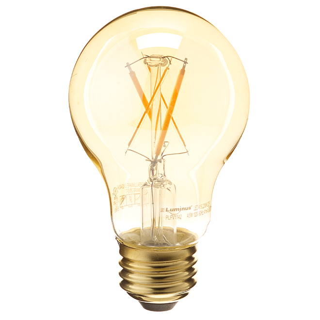 Filament LED bulb - 4.5W/A19 - Warm White