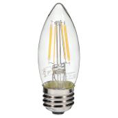 Filament LED bulb - 4W/B11-E26 - Warm White