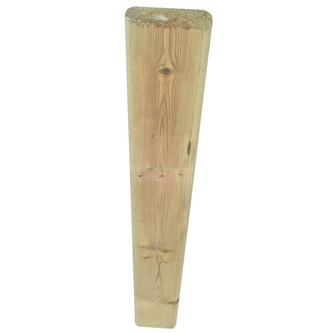 Bois traité vert, 5/4 po x 4 po x 4 pi