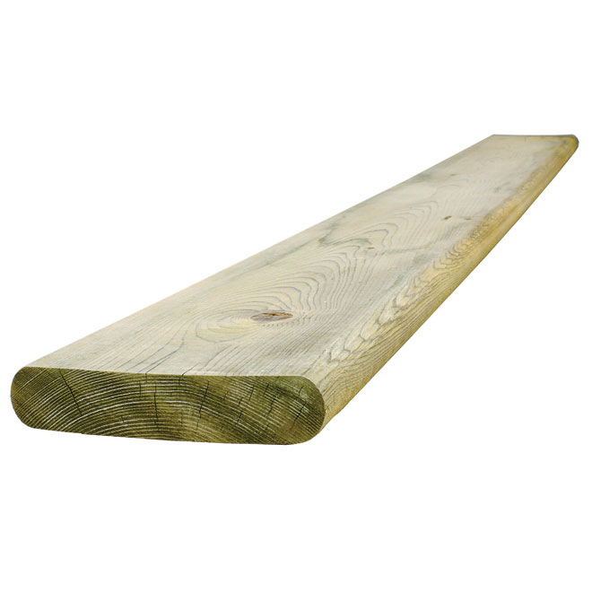 Bois traité vert, 5/4 po x 6 po x 6 pi