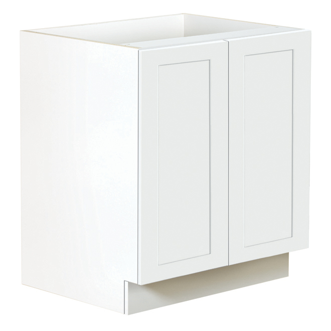 Armoire sur plancher à 2 portes San Diego, 30", blanc