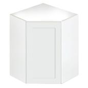 San Diego 1-Door Corner Kitchen Cabinet - White