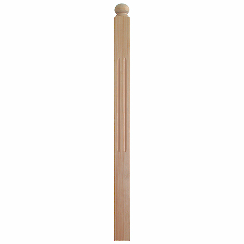 "Mission" Hemlock Half Newel Post - 3 1/4" x 48"