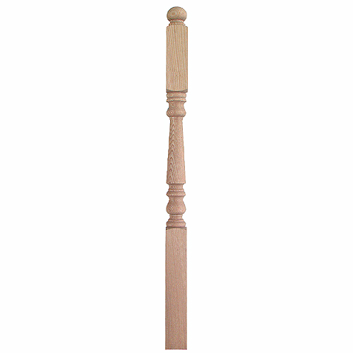 Pacific Oak Newel Post-3 1/4" x 3 1/4" x 48"
