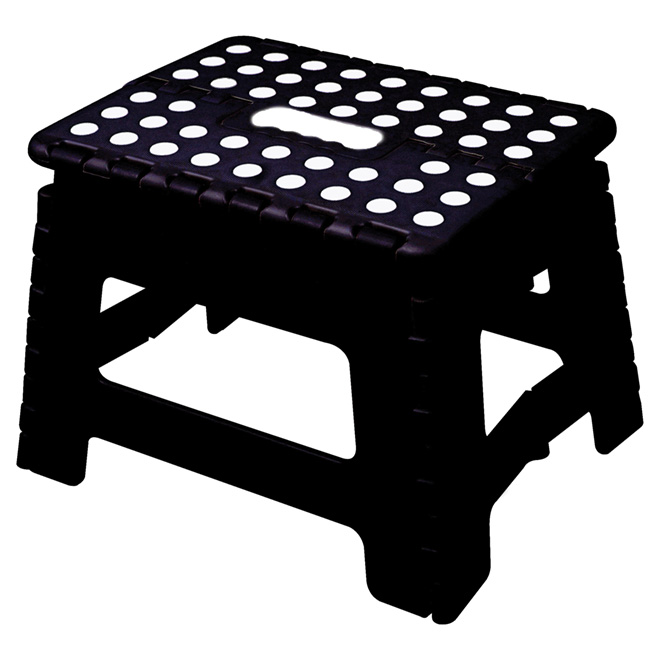 Tabouret pliant, noir