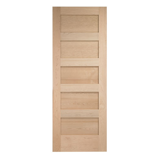 Porte intérieure à 5 panneaux