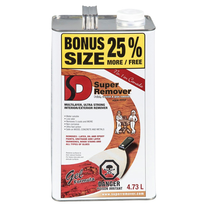 Super Remover for Paint, Varnish and Glue, 4.73 L