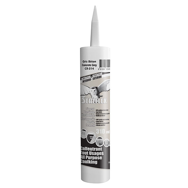 Ciment plastique élastomère SEALFLEX, gris, 300 ml