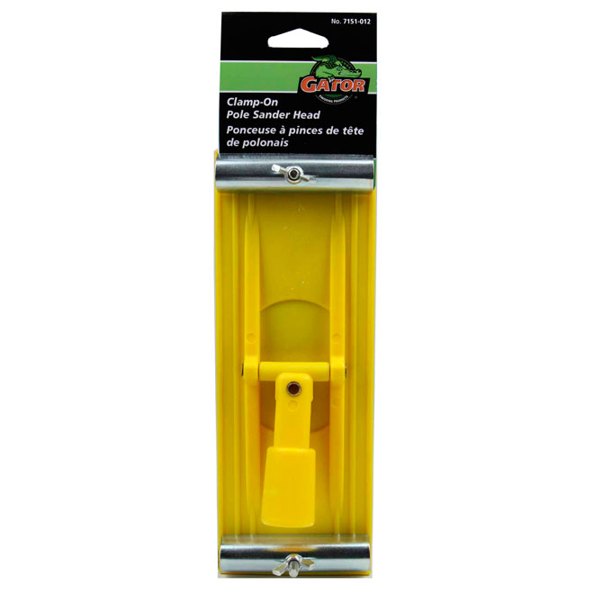 3 1/4" x 8 7/8" Yellow Plastic Pole Poncer