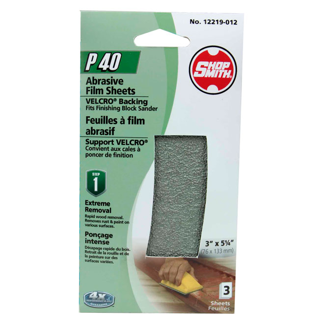 Sanding Sheets - Extreme Removal - 40 Grit - 4-Pack