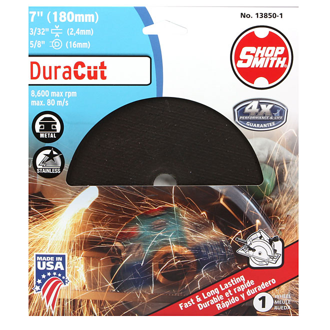 Meule à découper le métal, DuraCut, 7 po