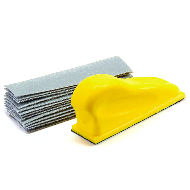 Ponceuse manuelle de finition, grain 220, 1 po x 6 po