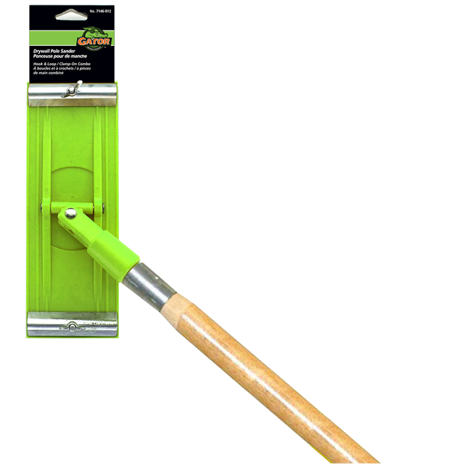 Tête et manche de ponceuse de cloisons sèches, 10 po x 55 po