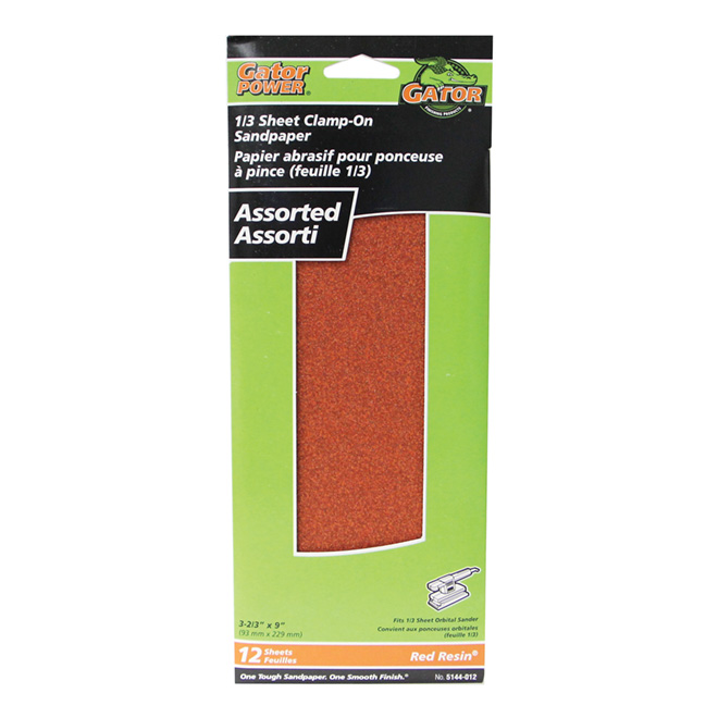 Papier abrasif assorti pour ponceuse orbitale