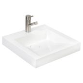 Lavabo, vasque conception inclinée, culture de marbre blanc