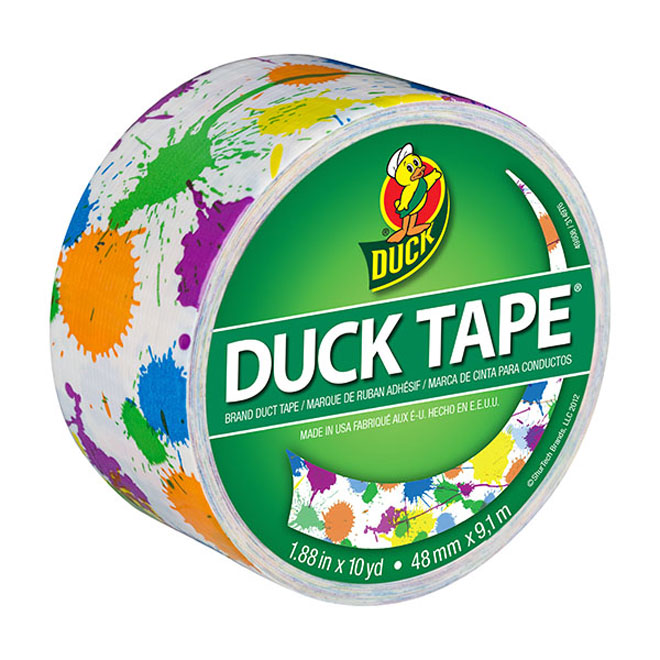 Duck Tape, taches de peinture