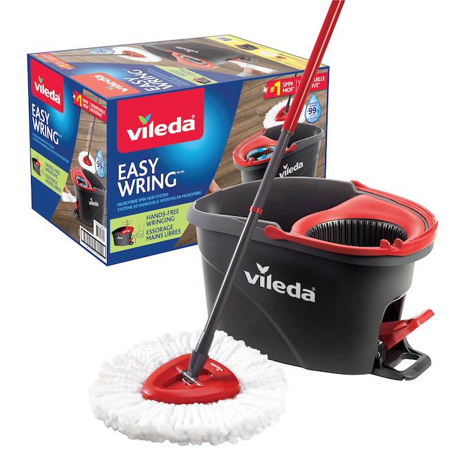 "Easy Wring & Clean" Mop and Bucket Set