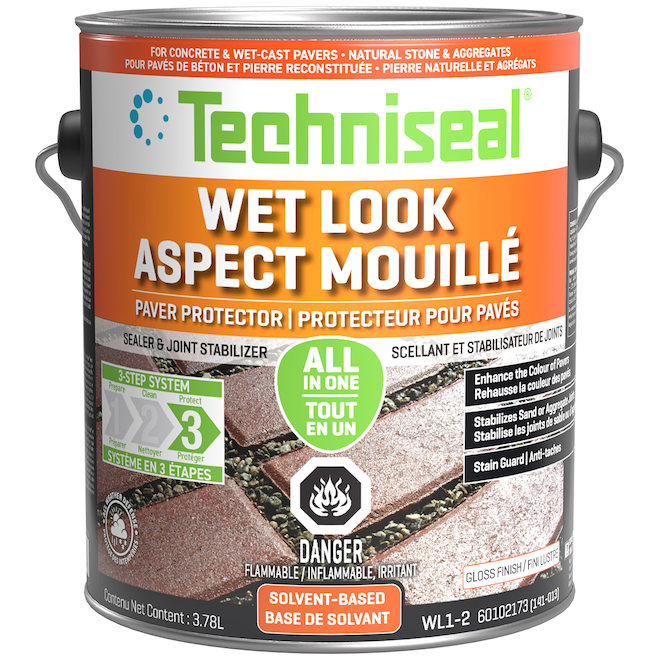 Wet Look Concrete Paver Protector