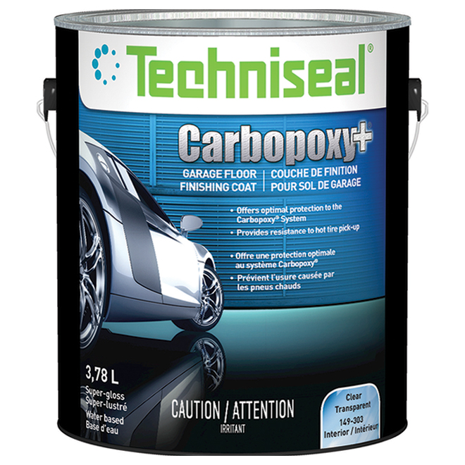 Garage floor finishing coat