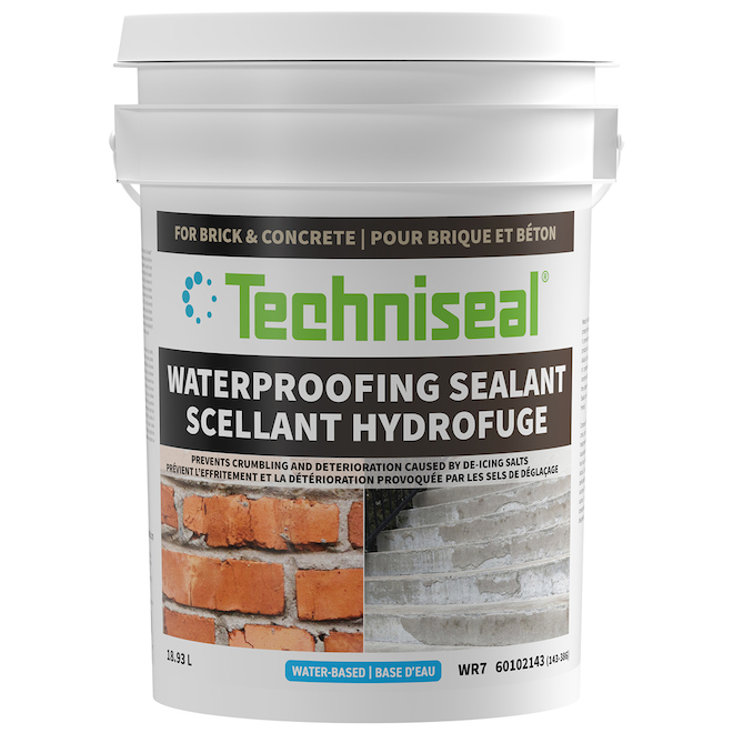 Water-repellent sealer for brick and concrete