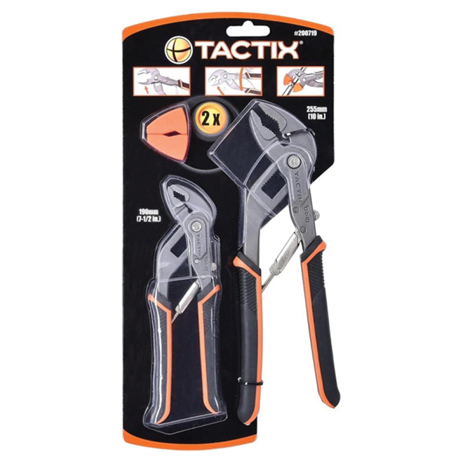 Set of 2 Multi-Grip Pliers of 7" and 10"