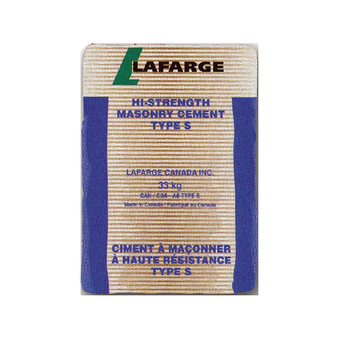 Ciment à maçonner haute résistance,Type S, 33 kg
