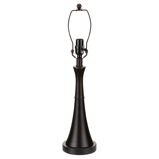 Base de lampe, 19 po, fini bronze huilé