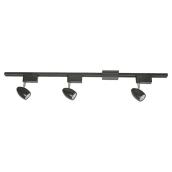 Ensemble de 3 projecteurs sur rail, noir