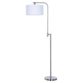 Lampe ajustable sur pied, 100 W, nickel brossé