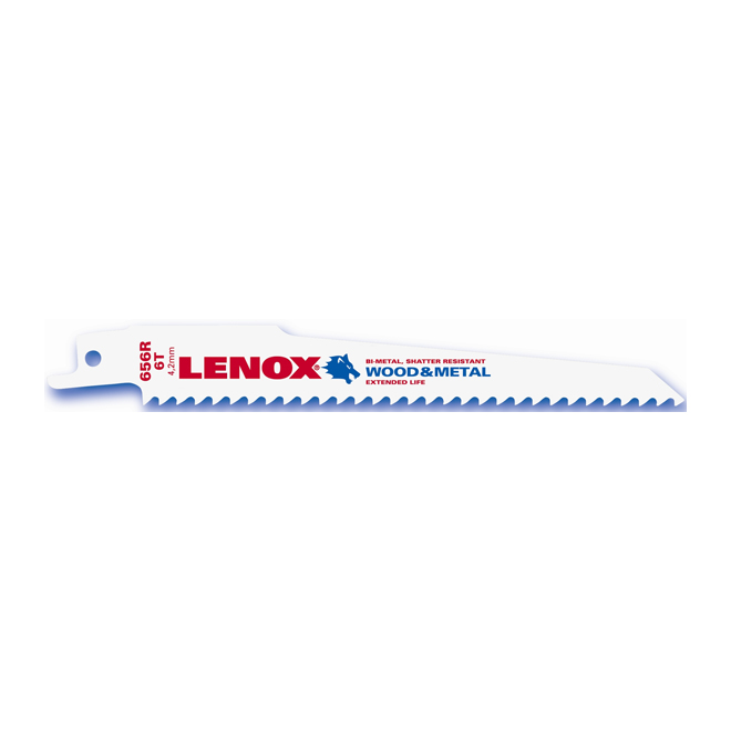 RECIPROCATING SAW BLADE 6" 6TH/IN