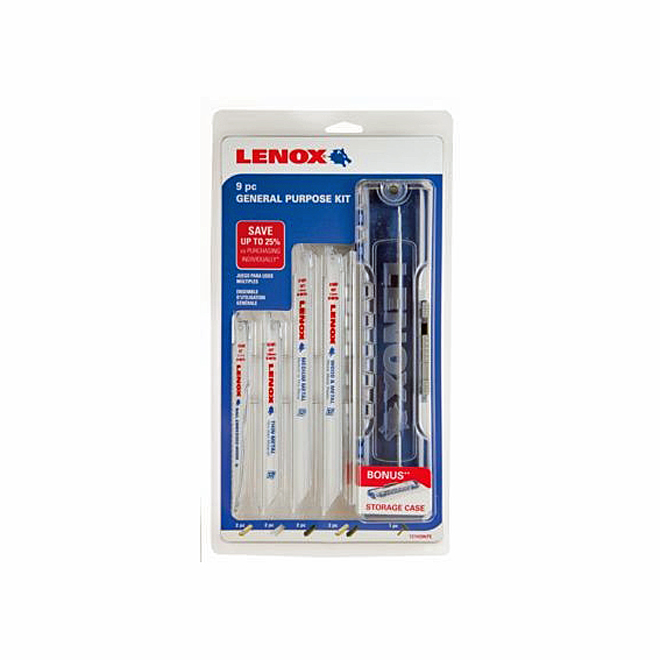 All-Purpose Reciprocating Saw Blade Kit - 9-Pack