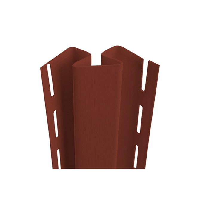 Vinyl Inside Corner Post, Richmond Red - 3/4" x 10'