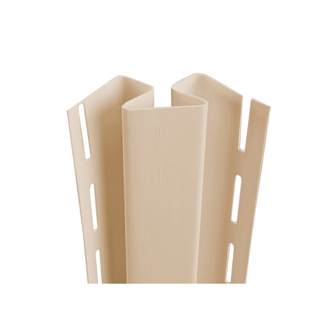 Vinyl Inside Corner Post, Sandalwood - 3/4" x 10'