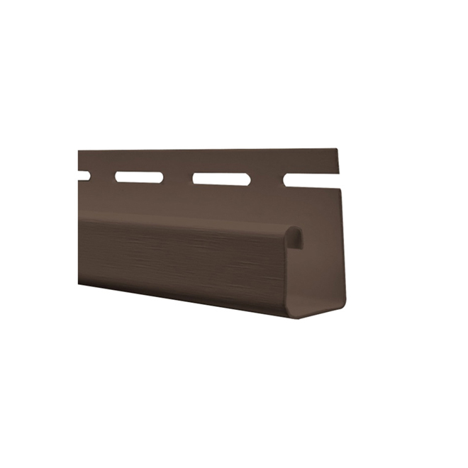 Moulure en J en vinyle, espresso, 5/8" x 12'