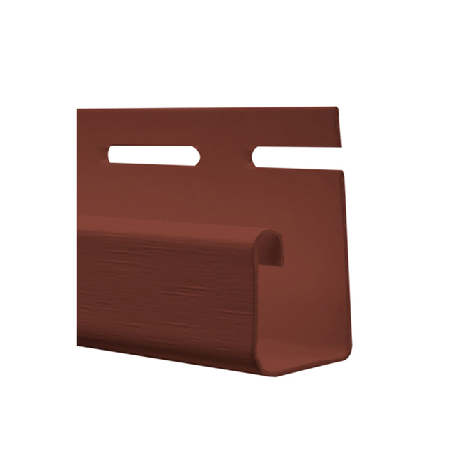 Vinyl J Trim, Richmond Red - 5/8" x 12'