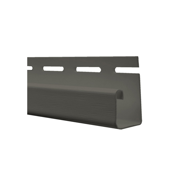 Vinyl J Trim, Rockaway Grey - 5/8" x 12'